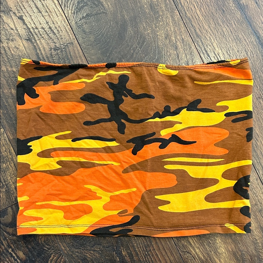Rothco Camouflage Tube Top in Orange and Green